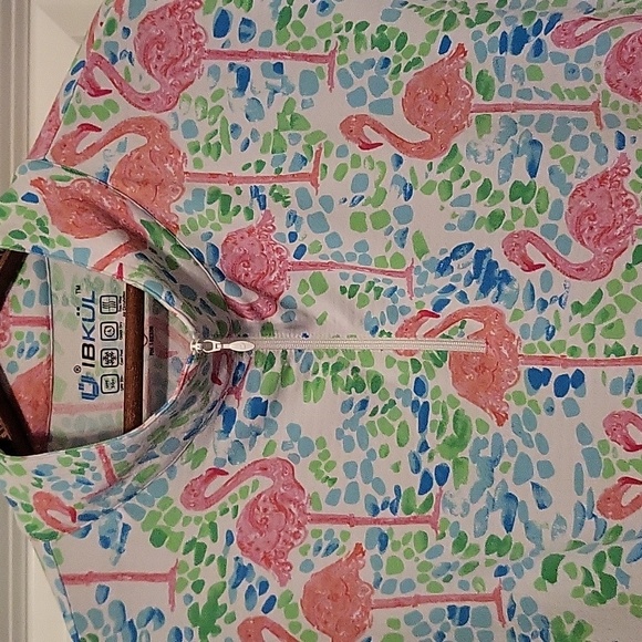 IBKUL Top - Size XXL - flamingo print - GUC - UPF 50+ J - Picture 3 of 6